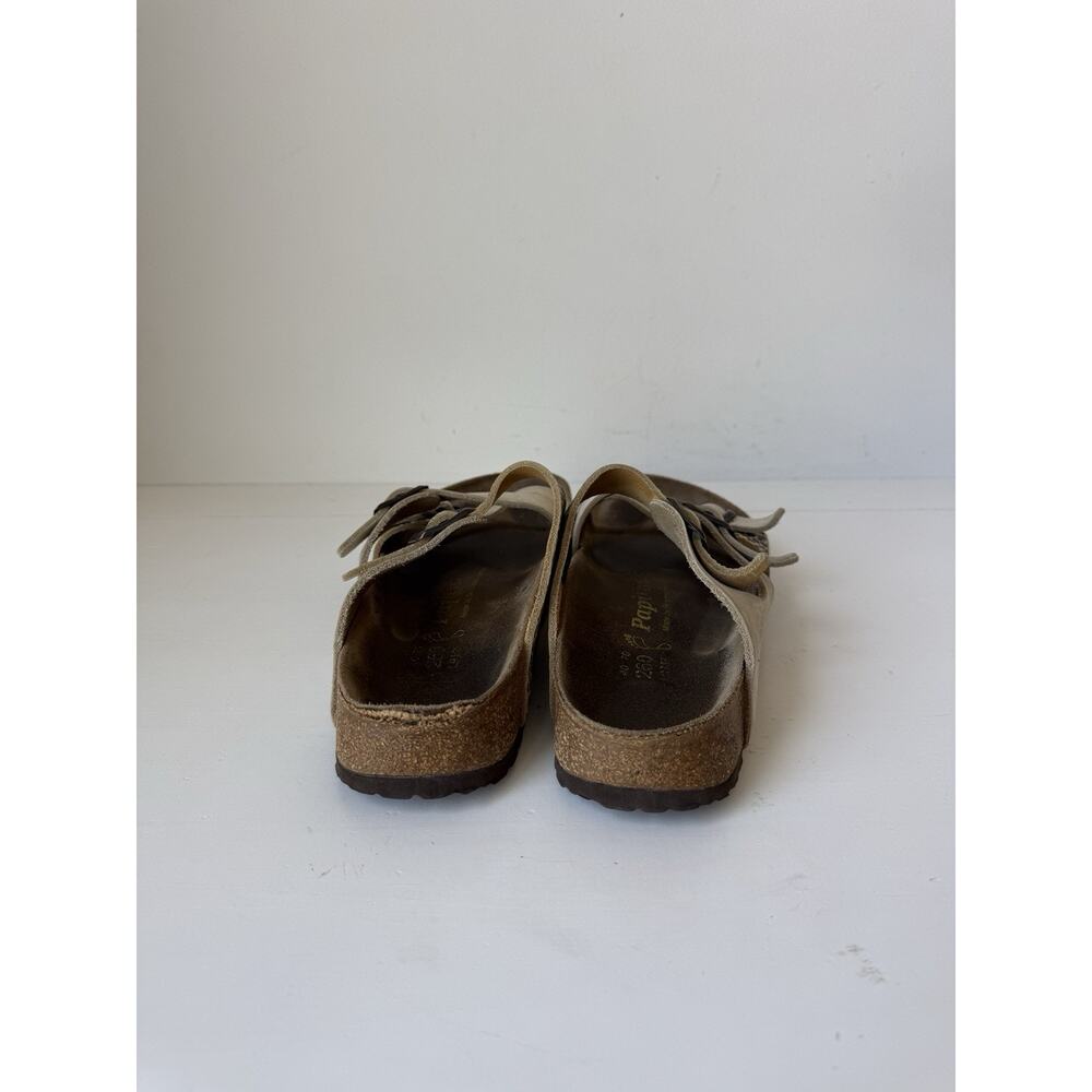 Birkenstock Shoes Womens Size 9 Papillio Tan Leopard Leather Sandals EU 40 - Picture 6 of 10